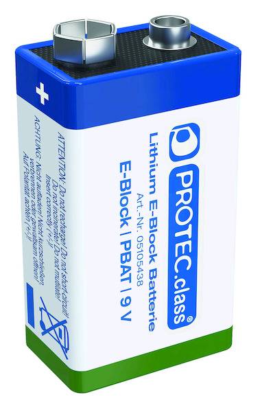 PBAT 9 V Lithium Blockbatterie 1200mAh