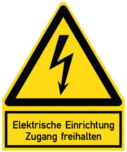 PWZEE Warnzeichen Elektr. Einrichtung