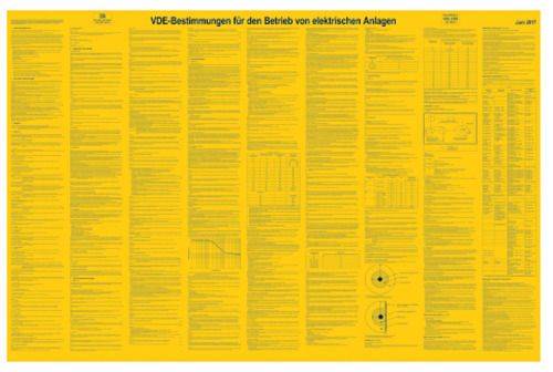 PSAHVDE Sicherheitsaushang VDE