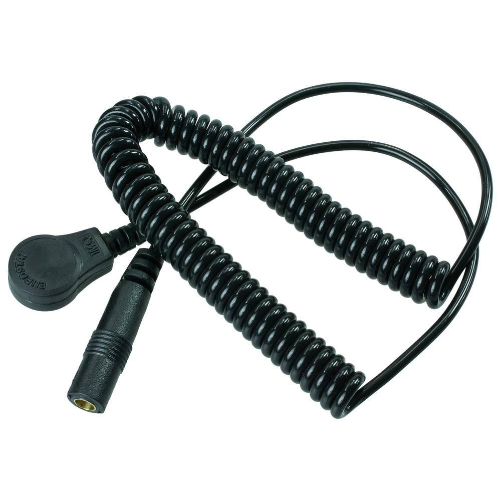 WETEC Spiralkabel mit abgewinkelter Buchse, ESD