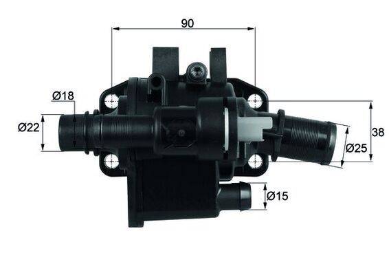 Mahle TH4283 Thermostat, Kühlmittel