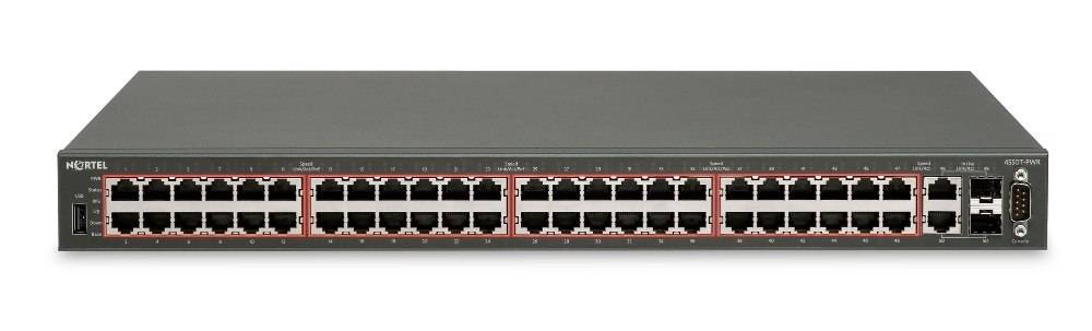 Avaya Ethernet Routing Switch 4550T-PWR - Switch - managed - 48 x 10/100 (PoE)