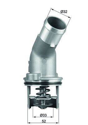 Mahle TI20592D Thermostat, Kühlmittel