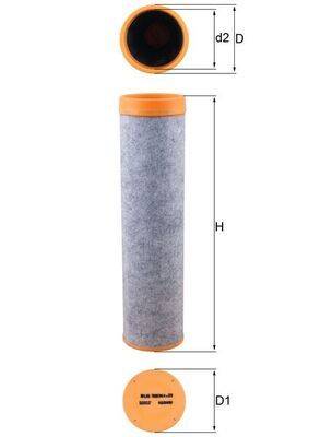 Mahle LXS7080 Sekundärluftfilter