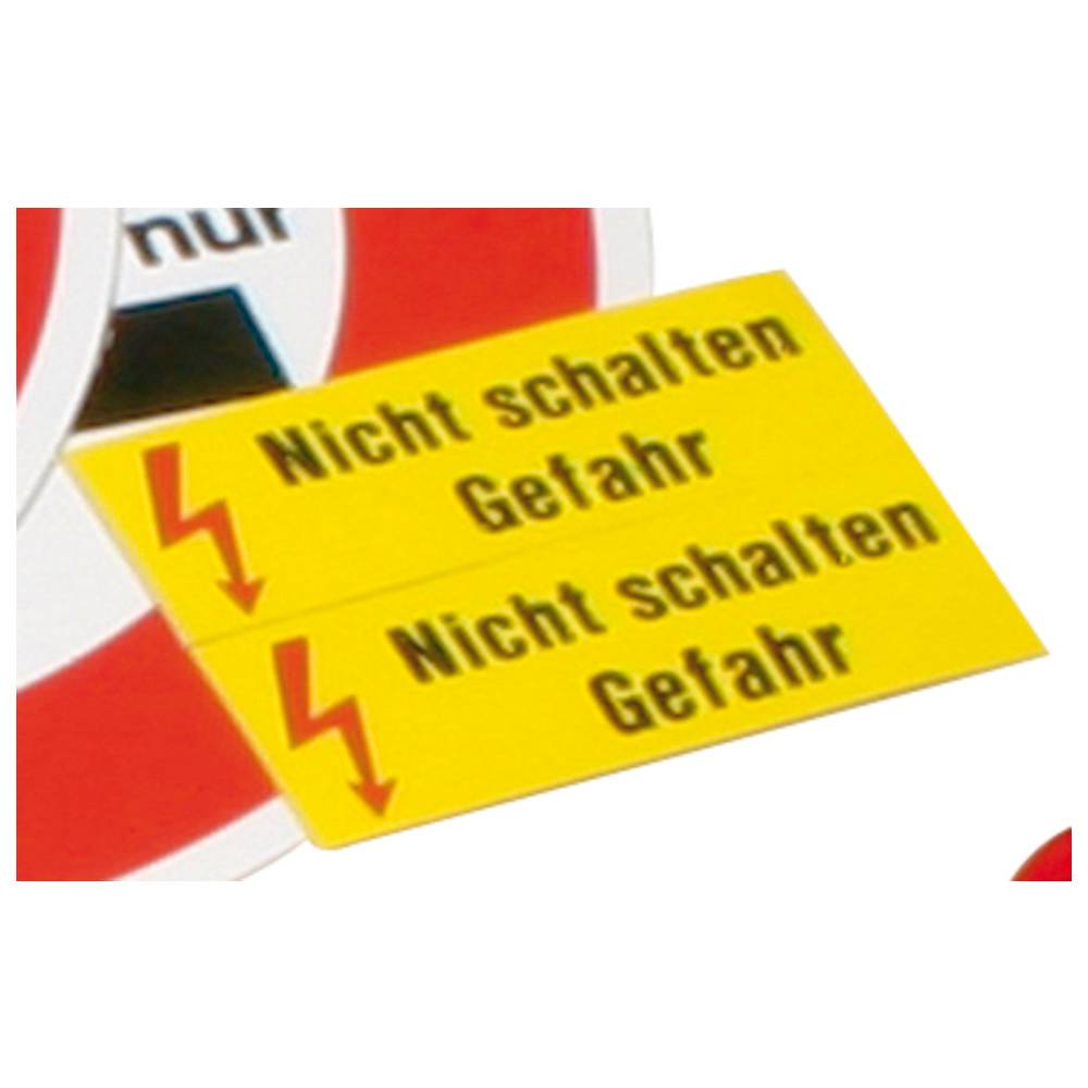 Dönges Warnschild, selbstklebend, "Nicht schalten Gefahr", 70 x 25 mm