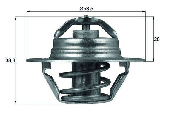 Mahle TX8882D Thermostat, Kühlmittel