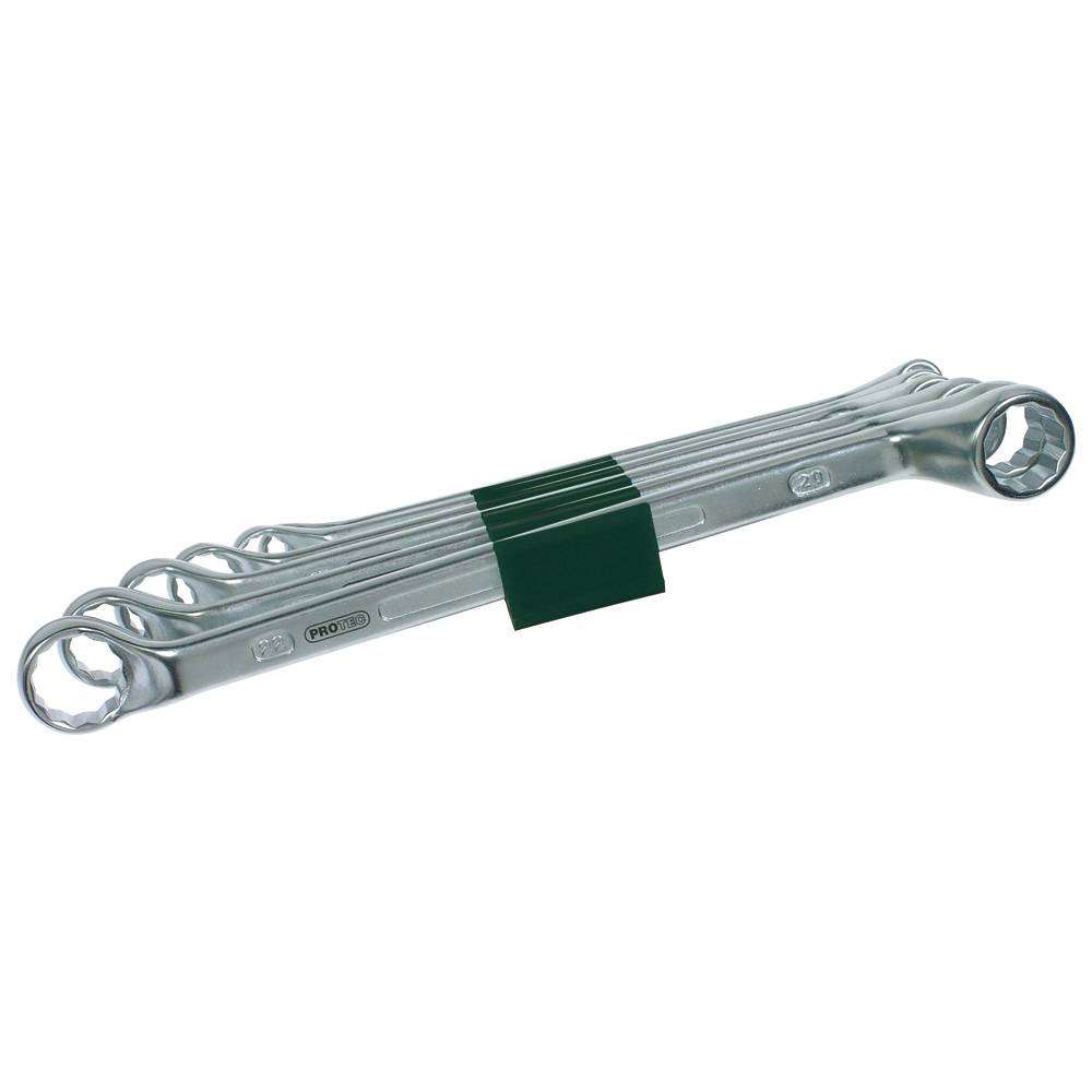 Dönges Doppelringschlüsselsatz DIN 838, Chrom-Vanadium, 12-teilig