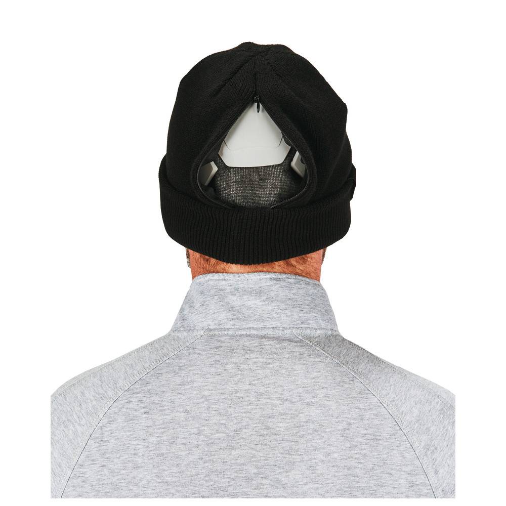 Ergodyne Feinstrickmütze N-Ferno 6811ZI, mit Anstoßkappe, schwarz