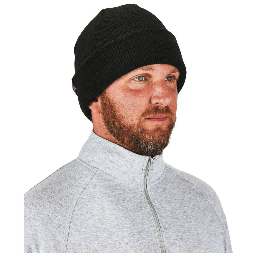 Ergodyne Feinstrickmütze N-Ferno 6811ZI, mit Anstoßkappe, schwarz