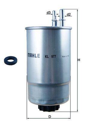 Mahle KL977D Kraftstofffilter