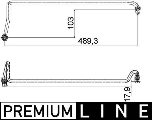 Mahle AHX5000P Ölschlauch