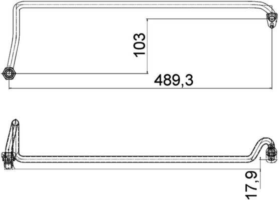 Mahle AHX5000P Ölschlauch