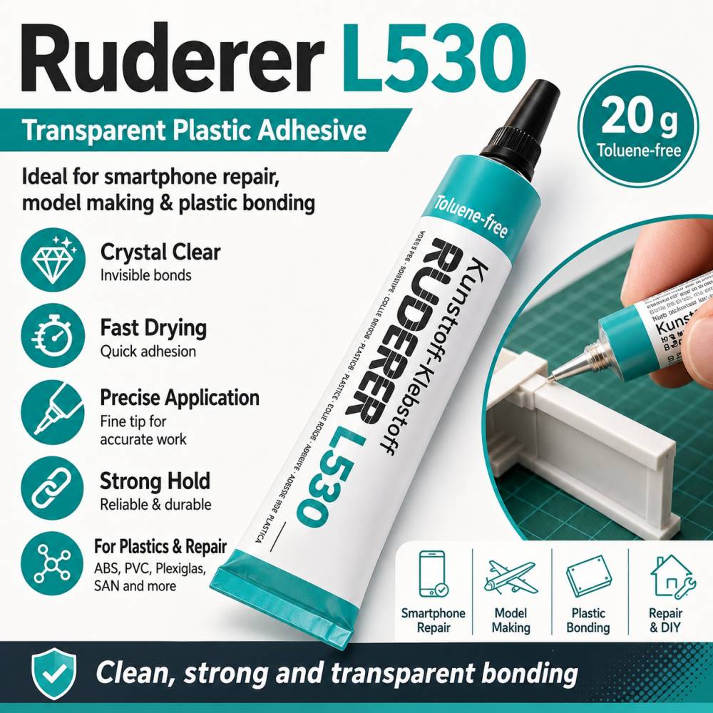 Ruderer L 530 Industrieller Smartphone Reparatur Kunststoffkleber Modellbau L530