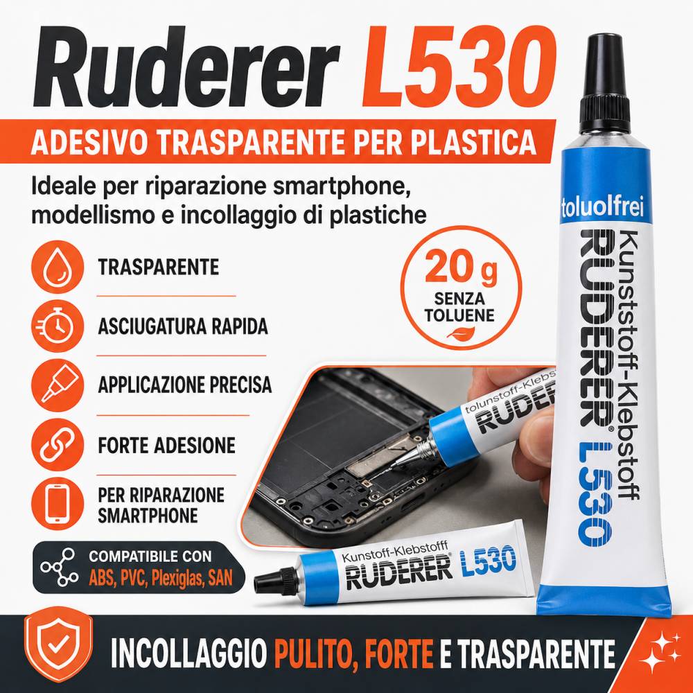 Ruderer L 530 Industrieller Smartphone Reparatur Kunststoffkleber Modellbau L530