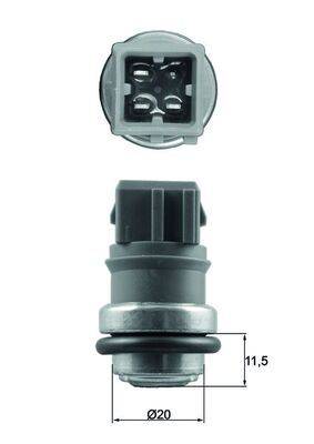 Mahle TSE31 Sensor, Kühlmitteltemperatur