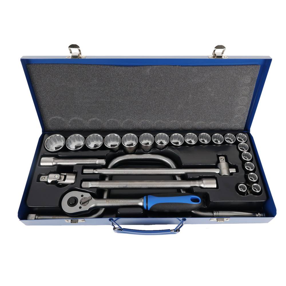 Dönges Steckschlüsselsatz 1/2", 25-teilig, 10-32 mm, zwölfkant