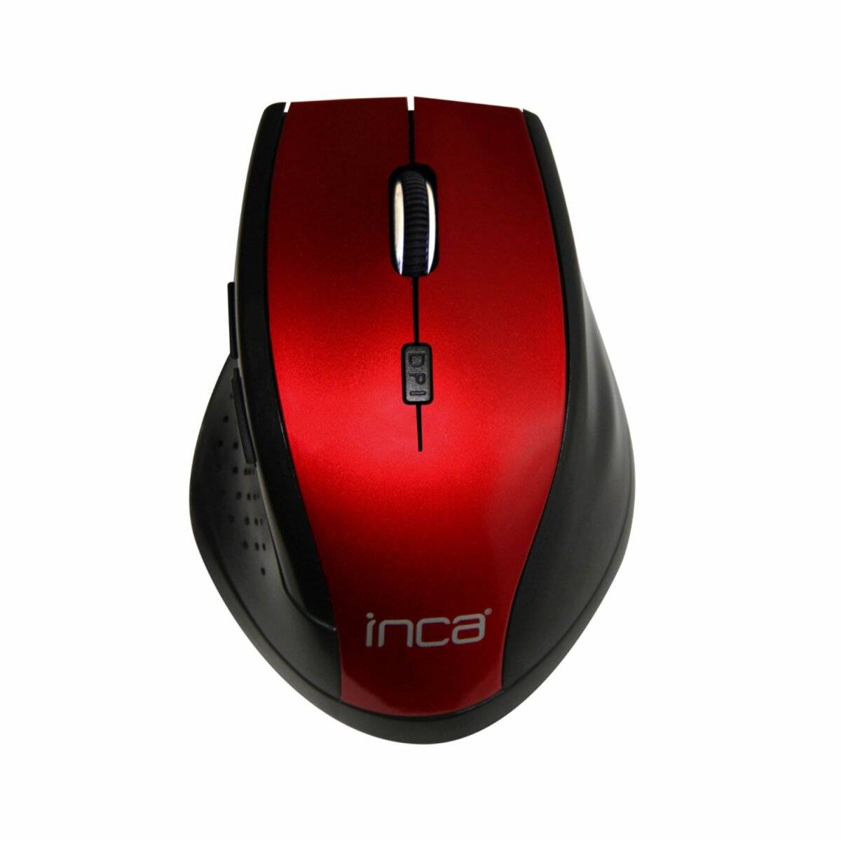 Inca IWM-500GLK Maus kabellos Bluetooth Optisch 1600 DPI Wireless Funkmaus Rot