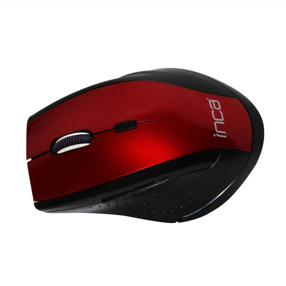 Inca IWM-500GLK Maus kabellos Bluetooth Optisch 1600 DPI Wireless Funkmaus Rot