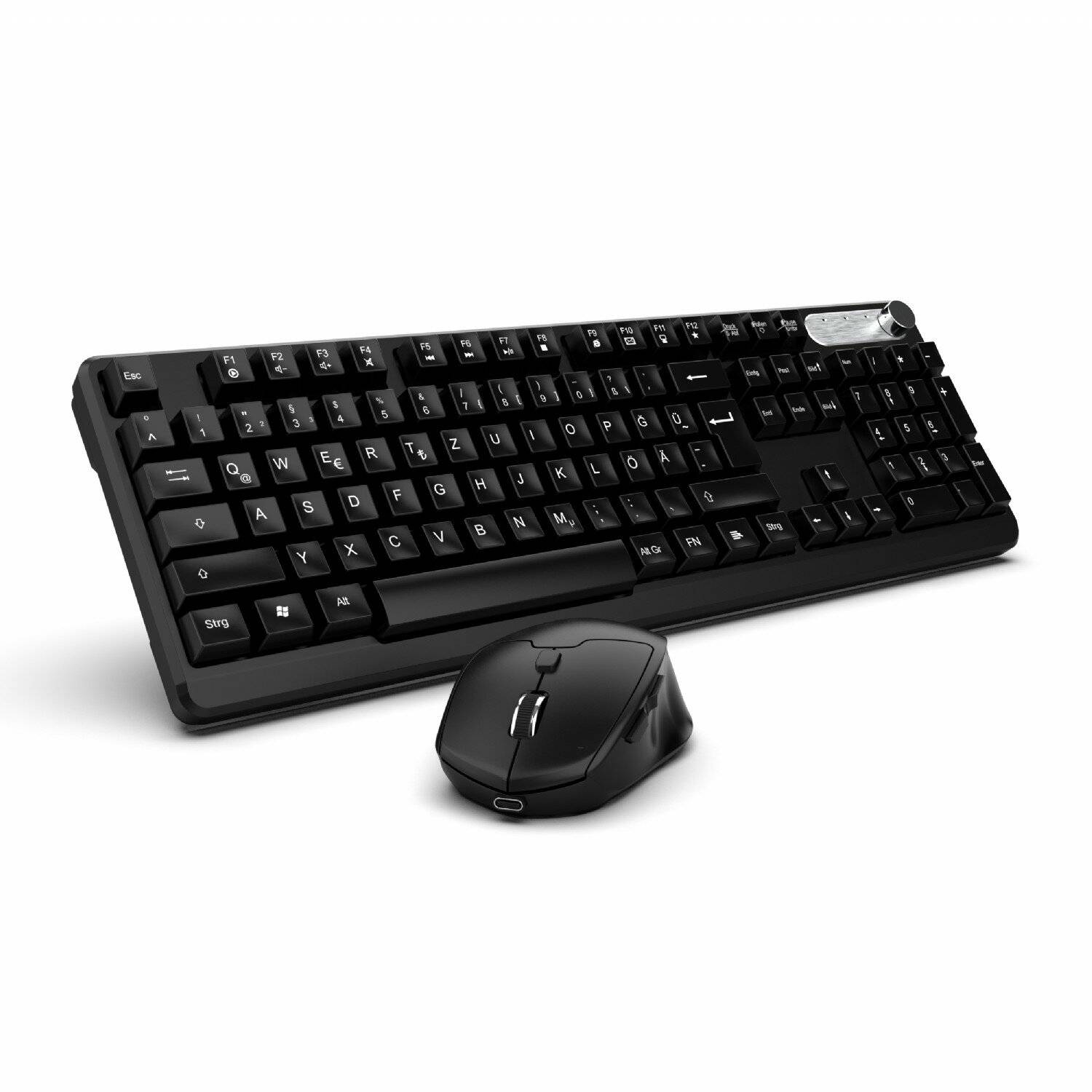 INCA IWS-549U Wiederaufladbare Tastatur und Maus set, wireless Set, Bluetooth Multimedia-Tastatur und Maus Set