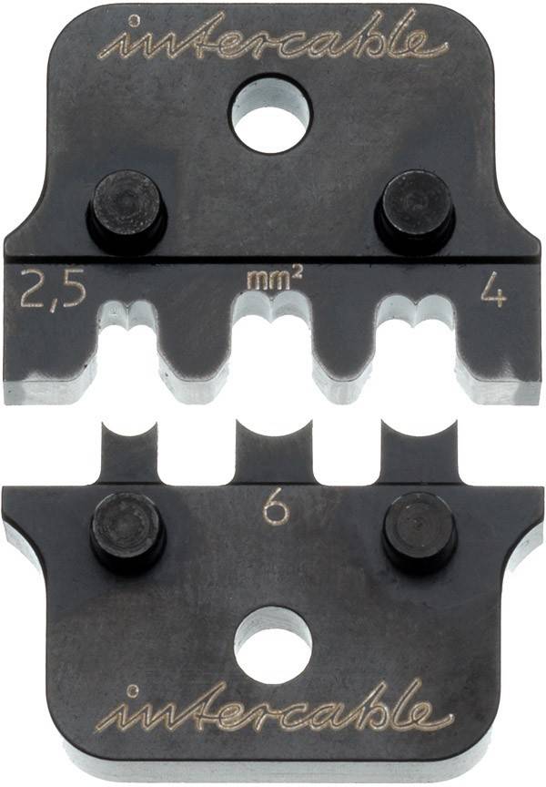 Nahaufnahme eines Abisolierzeigers mit Messskalen '2,5 mm²', '4' und '6' für verschiedene Kabelquerschnitte.