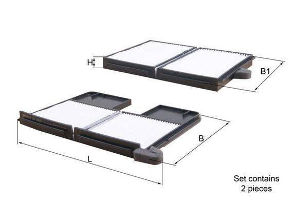 Mahle LA186/S Filter, Innenraumluft