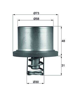 Mahle THD289 Thermostat, Kühlmittel