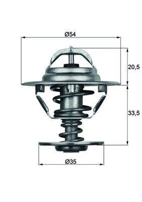 Mahle TX883D Thermostat, Kühlmittel