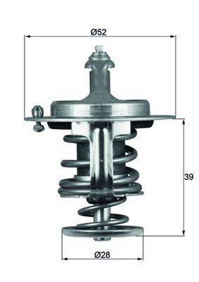 Mahle TX7182D Thermostat, Kühlmittel