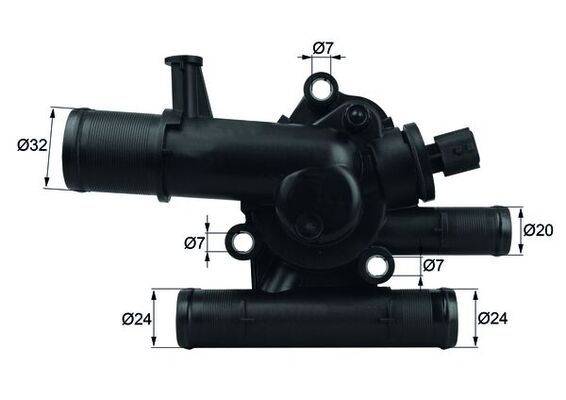 Mahle TI21483 Thermostat, Kühlmittel