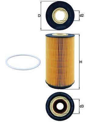 Mahle OX557D Ölfilter