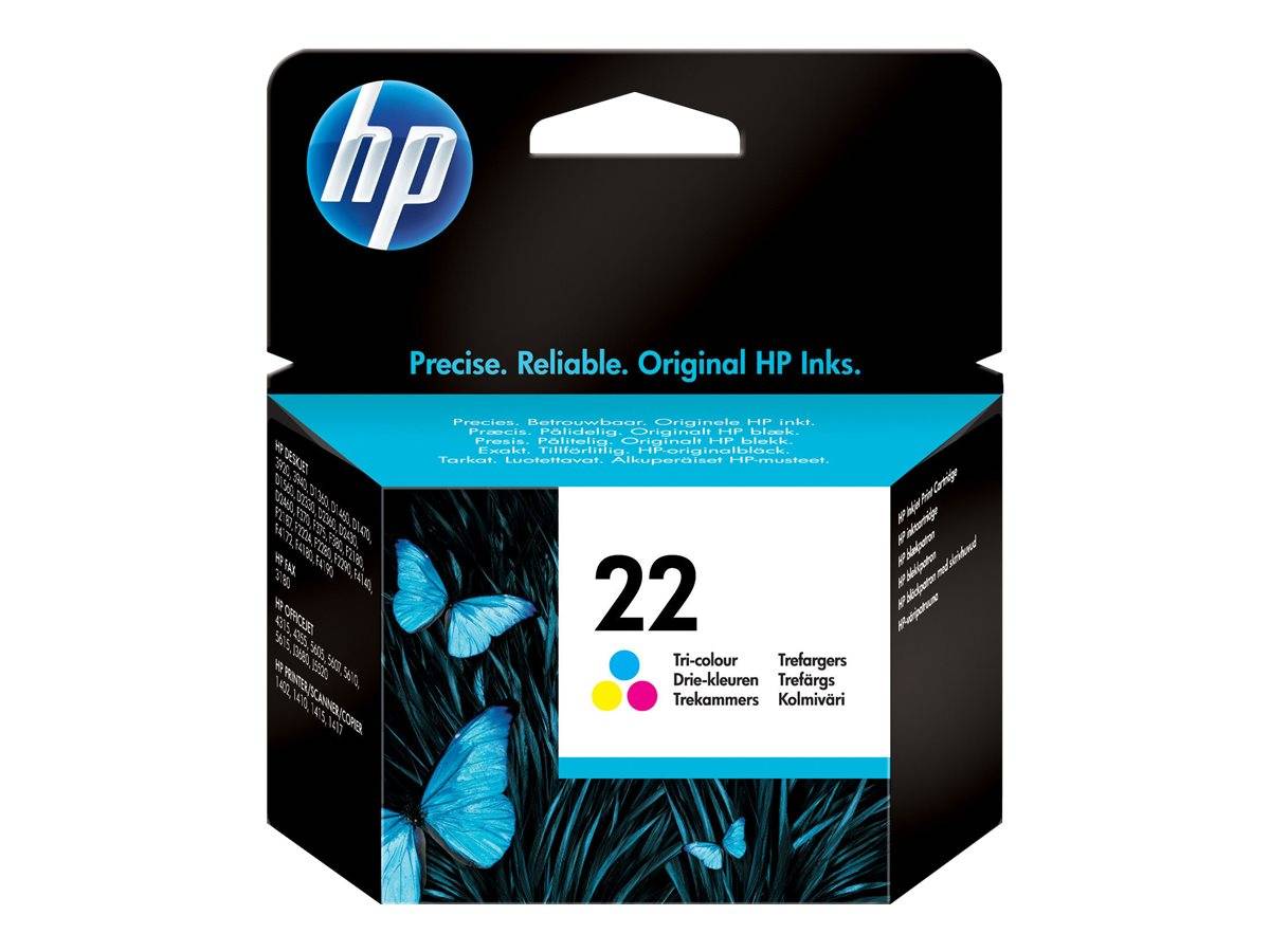 HP 22 - 5 ml - Farbe (Cyan, Magenta, Gelb) - original - Tintenpatrone - für Desk