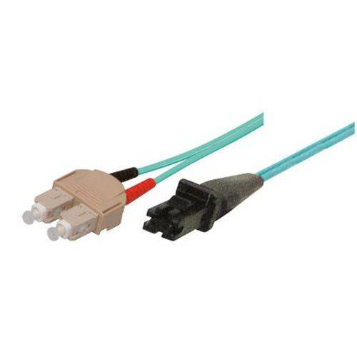 Dätwyler LWL Patchkabel, 50/125 µm, OM3-Faser, 2x ST Stecker an MTRJ Stecker 1,0 m