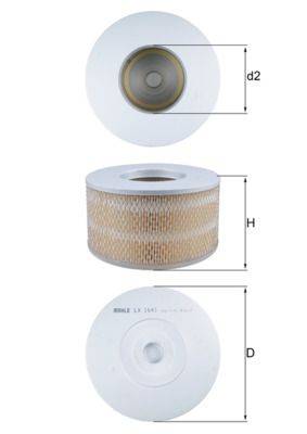 Mahle LX1641 Luftfilter