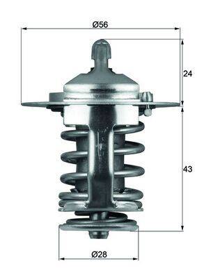 Mahle TX7082 Thermostat, Kühlmittel