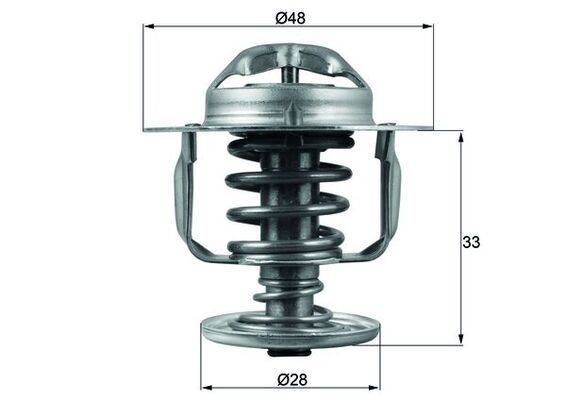 Mahle TX11082D Thermostat, Kühlmittel