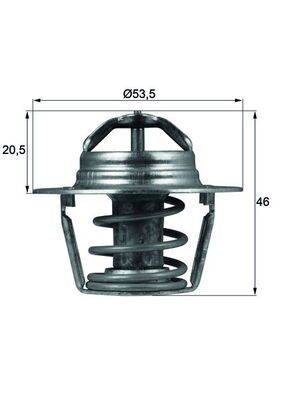 Mahle TX9189D Thermostat, Kühlmittel