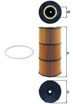 Mahle OX832D Ölfilter