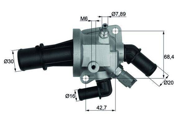 Mahle TI16488 Thermostat, Kühlmittel
