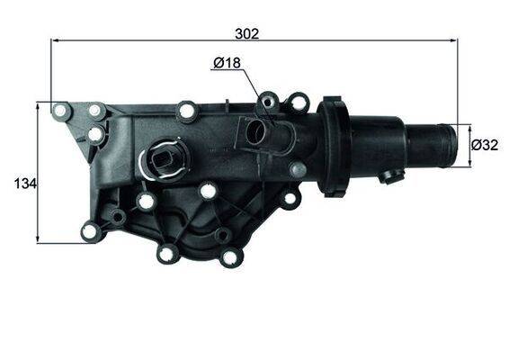Mahle TH5989 Thermostat, Kühlmittel
