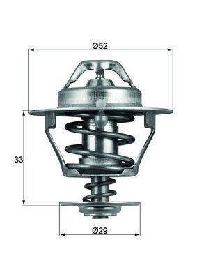Mahle TX7788D Thermostat, Kühlmittel
