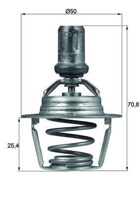 Mahle TX6686D Thermostat, Kühlmittel