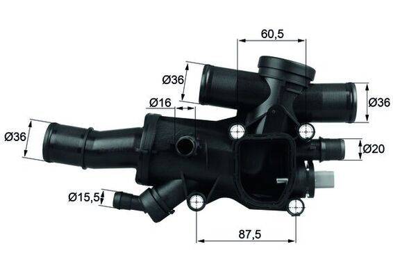 Mahle TH4483 Thermostat, Kühlmittel