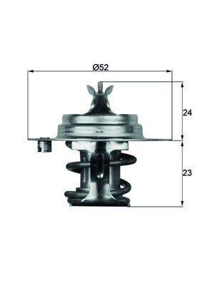 Mahle TX783D Thermostat, Kühlmittel