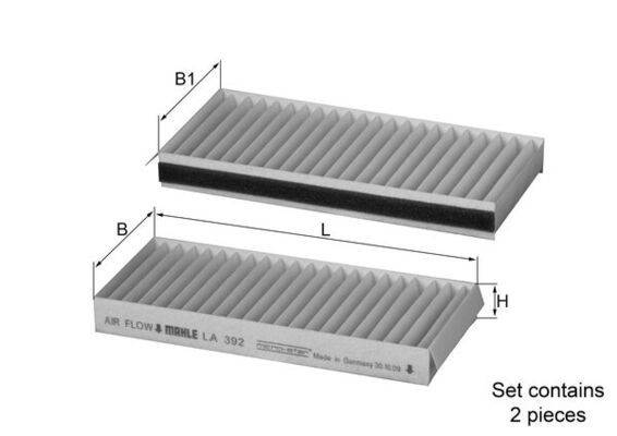 Mahle LA392/S Filter, Innenraumluft