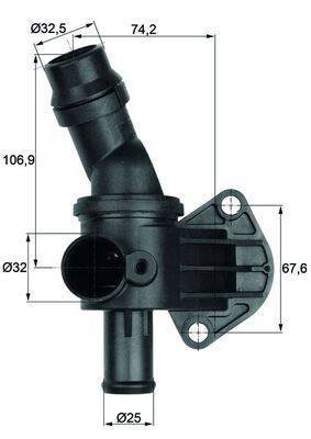 Mahle TI887 Thermostat, Kühlmittel