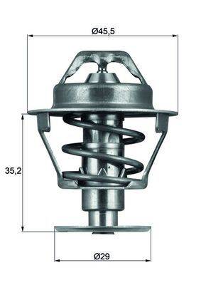 Mahle TX8189D Thermostat, Kühlmittel