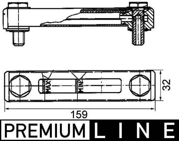Mahle CRTX1000P Niveauschalter, Kühlmittelmangelanzeige