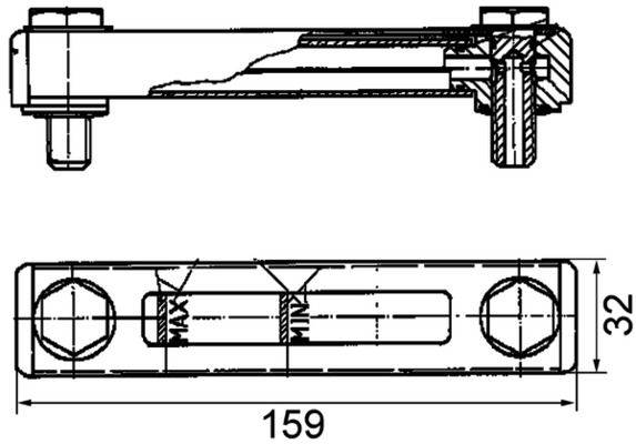 Mahle CRTX1000P Niveauschalter, Kühlmittelmangelanzeige