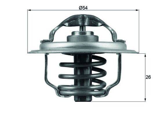 Mahle TX11187D Thermostat, Kühlmittel