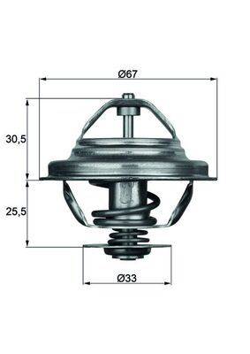 Mahle TX2771D Thermostat, Kühlmittel